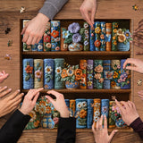 Libros y flores Rompecabezas Puzzle 1000 piezas