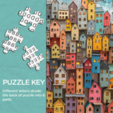 Multicolored Buildings Jigsaw Puzzle 1000 Pieces