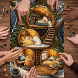 Puzzle Cosy Mouse Hut 1000 pièces