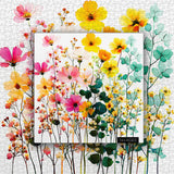Puzzle con fiori di campo pastello, 1000 pezzi