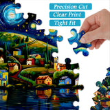 Starry Night Town Jigsaw Puzzles 1000 Pieces