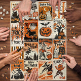 Halloween Vintage Poster Jigsaw Puzzle 1000 Piece