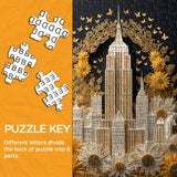 Sunflower Cityscape Jigsaw Puzzle 1000 Pieces