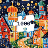 Colorful Spot House Jigsaw Puzzle 1000 Pieces