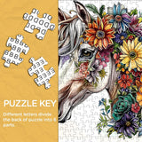 Puzzle a cavallo di fiori 1000 pezzi