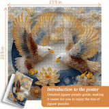 Quilled Twin Eagles Jigsaw Puzzle 1000 Pieces
