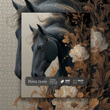 Floral Horse Jigsaw Puzzle 1000 Pieces