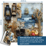 Vintage Nautical Collage Jigsaw Puzzle 1000 Pieces