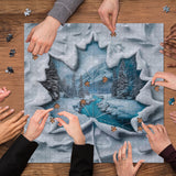 Foglie di puzzle invernale puzzle 1000 pezzi
