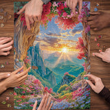 Flowers Cave Entrance Jigsaw Puzzle 1000 Pieces