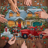 Snowy Cozy Home Puzzle 1000 pièces