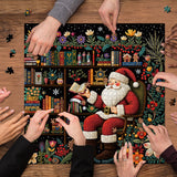 Le jardin du Père Noël lit Puzzle de puzzle 1000 pièces