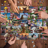 New Patriot Dog Jigsaw Puzzle 1000 Pieces