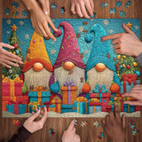 Gnomes de courtepointe de Noël puzzle 1000 pièces