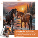 Sunset Gallop Jigsaw Puzzle 1000 Pieces