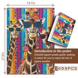 Fabric Giraffe Jigsaw Puzzle 1000 Pieces