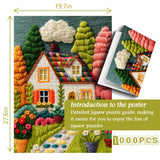 Puzzle con case colorate da 1000 pezzi