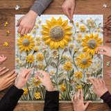 Golden Sunflower Jigsaw Puzzle 1000 Pieces
