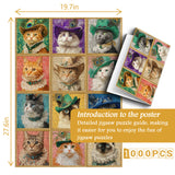 Vintage Cat Collection Jigsaw Puzzle 1000 Pieces