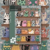 Puzzle Il Gatto sullo Scaffale, 1000 Pezzi