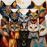 Abstract Cat Jigsaw Puzzle 1000 Pieces