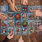 Blue Christmas Wonderland puzzle puzzle 1000 pezzi