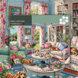 Caldo salotto da soggiorno puzzle 1000 pezzi