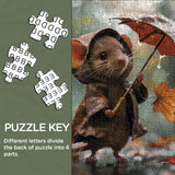 Mouse in Rain Jigsaw Puzzle 1000 Pieces