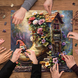 Gnome's Boot Home Jigsaw Puzzle 1000 piezas