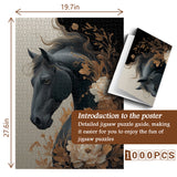 Floral Horse Jigsaw Puzzle 1000 Pieces