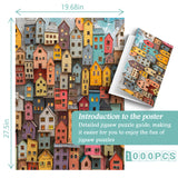 Multicolored Buildings Jigsaw Puzzle 1000 Pieces