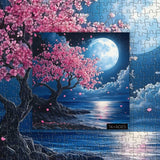 Blossom and Moonlight Jigsaw Puzzle 1000 Pieces