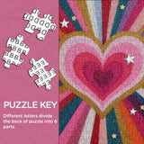 Rainbow Heart Jigsaw Puzzle 1000 Pieces