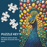 Gemone di pavone puzzle puzzle 1000 pezzi