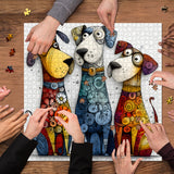 Vibrant Pup Squad Jigsaw Puzzle 1000 Pieces