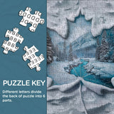 Foglie di puzzle invernale puzzle 1000 pezzi