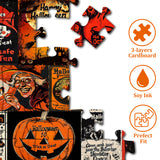 Halloween Retro Poster Jigsaw Puzzles 1000 Pieces