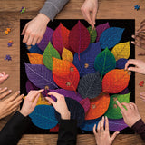 Puzzle con foglie colorate da 1000 pezzi
