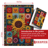 Sunflowers Patchwork Jigsaw Puzzle 1000 Stücke