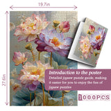 Serene Lotus Art Jigsaw Puzzle 1000 Pieces