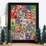 Vintage Christmas Advent Calendar Jigsaw Puzzle 1000 Pieces