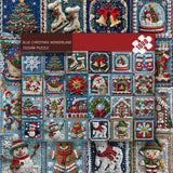Blue Christmas Wonderland puzzle puzzle 1000 pezzi