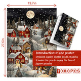 Snowy Night Village Jigsaw Puzzle 1000 Pieces