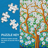 Pun puzzle 1000 pezzi da puzzle a fiore di mosaico 1000 pezzi