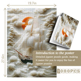 White Voyage Jigsaw Puzzle 1000 Pieces