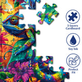 Rainbow Chameleon Jigsaw Puzzle 1000 Pieces