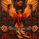 Floral Phoenix Jigsaw Puzzle 1000 Pieces