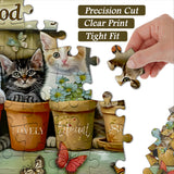 Flowerpot Kitten Jigsaw Puzzle 1000 Pieces