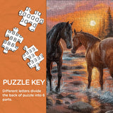 Sunset Gallop Jigsaw Puzzle 1000 Pieces