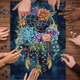 Succulent Dreamcatcher Jigsaw Puzzles 1000 Pieces